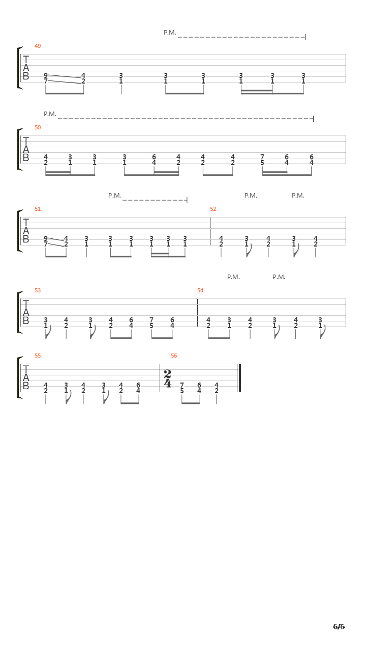 Subjected To A Beating吉他谱