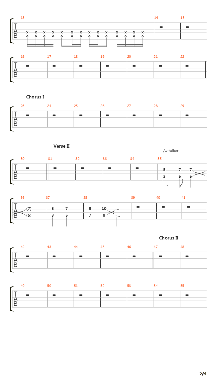 Matrix吉他谱