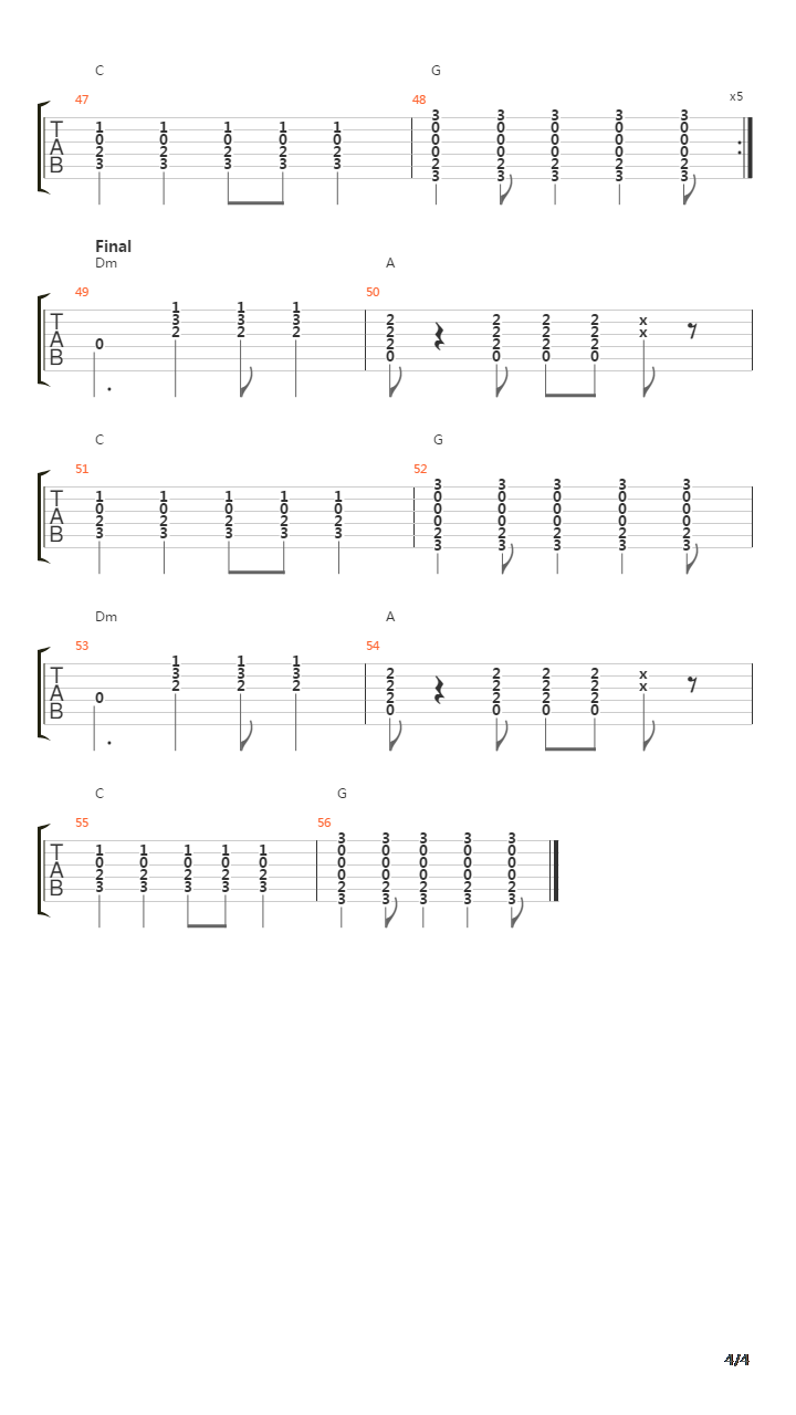 Bus Stop Boxer吉他谱