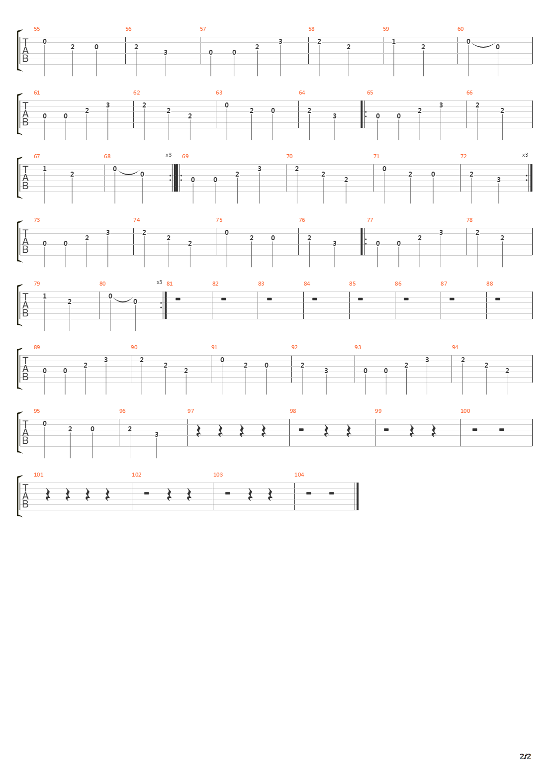 flyswatter吉他譜(gtp譜,總譜)_eels(鱔魚樂隊 / 鰻魚樂隊)