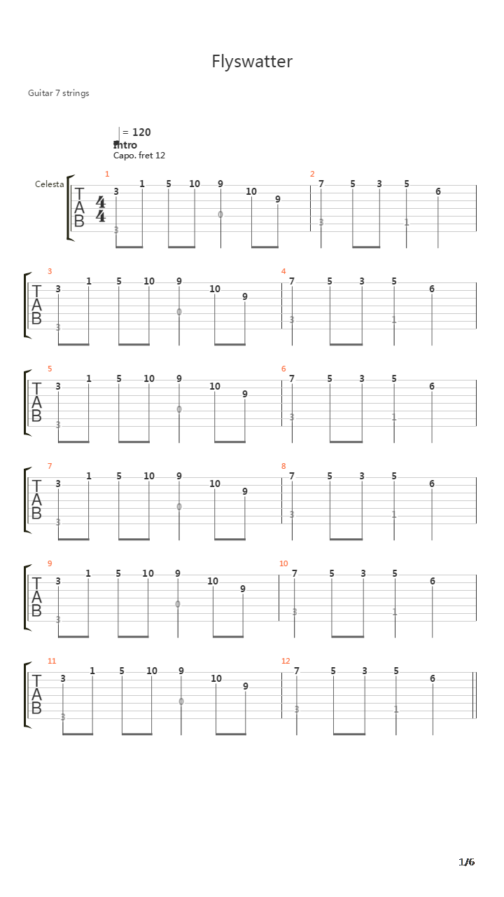 Flyswatter吉他谱