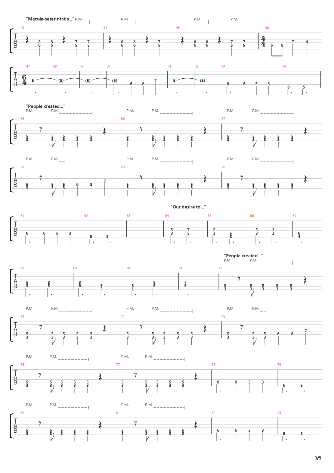 Facade Of Reality吉他谱