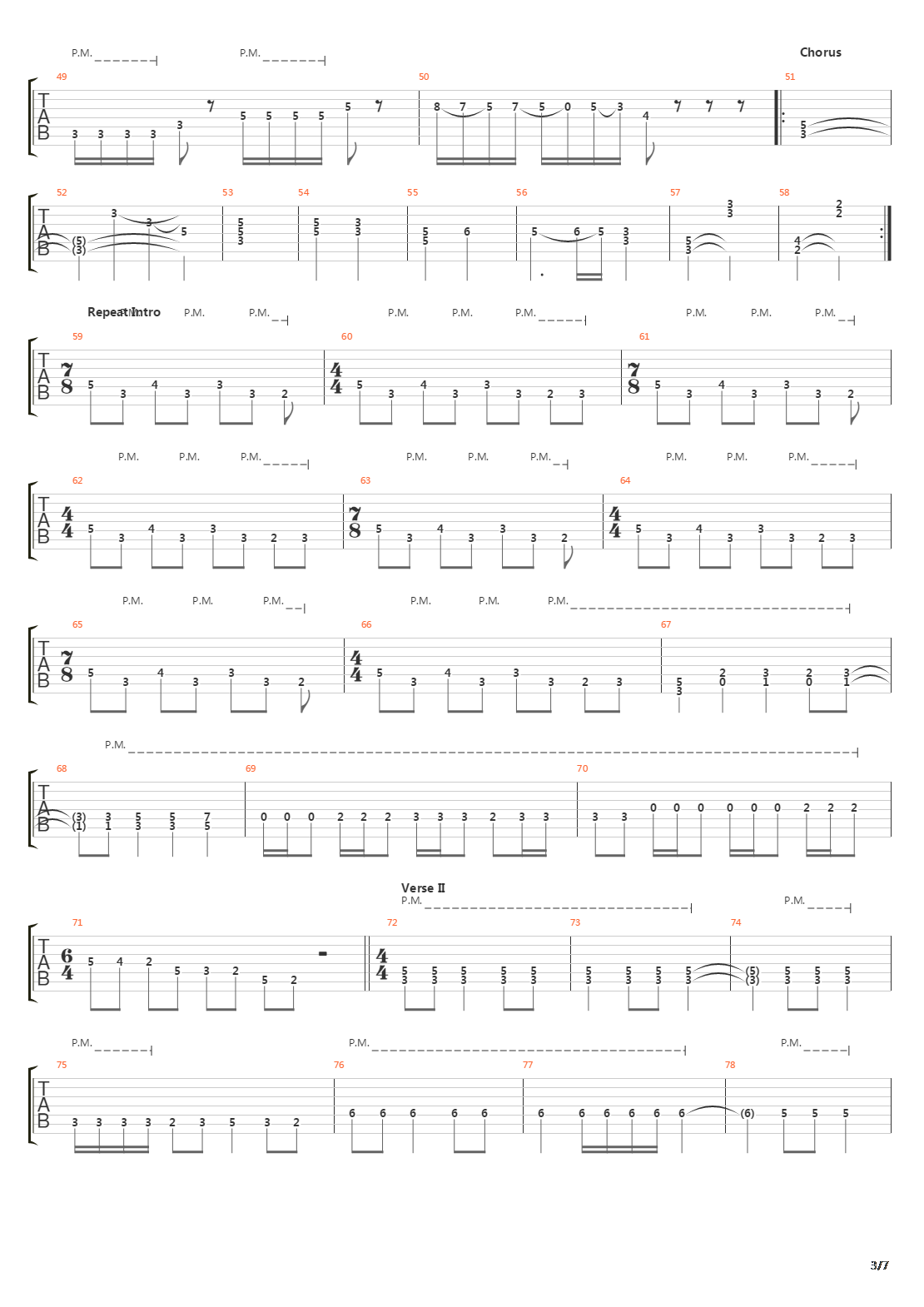 Internal Warfare吉他谱