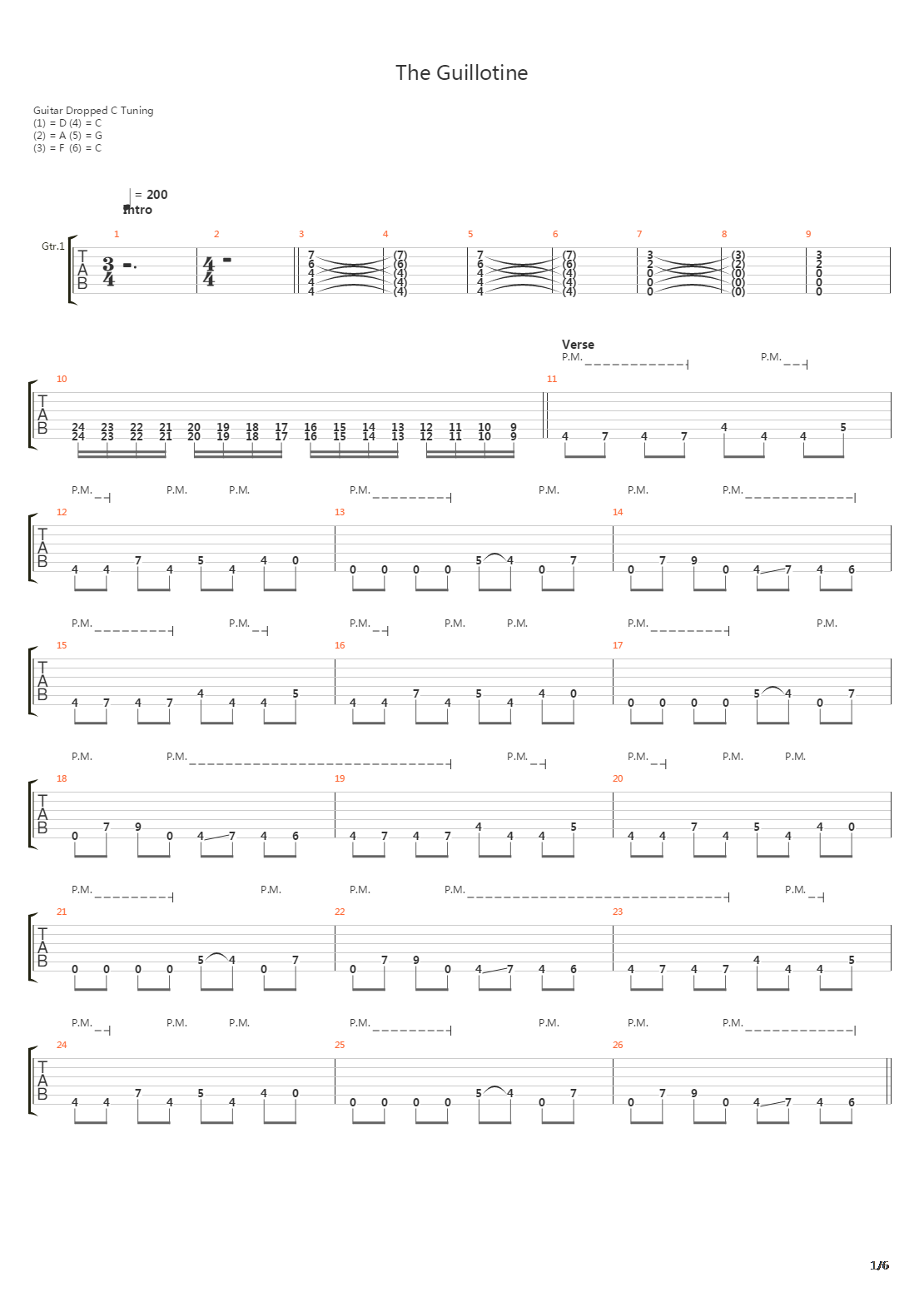 Guillotine吉他谱