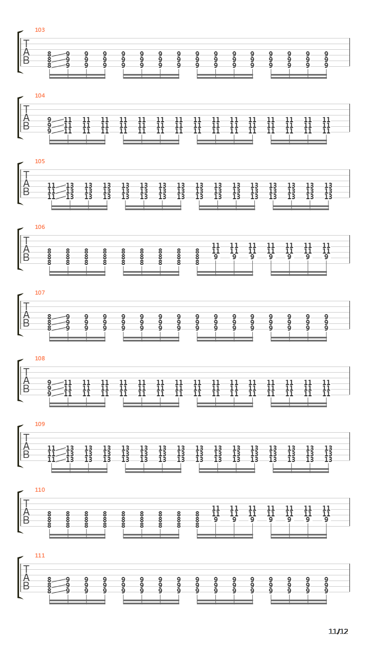 The Aftermath G3吉他谱