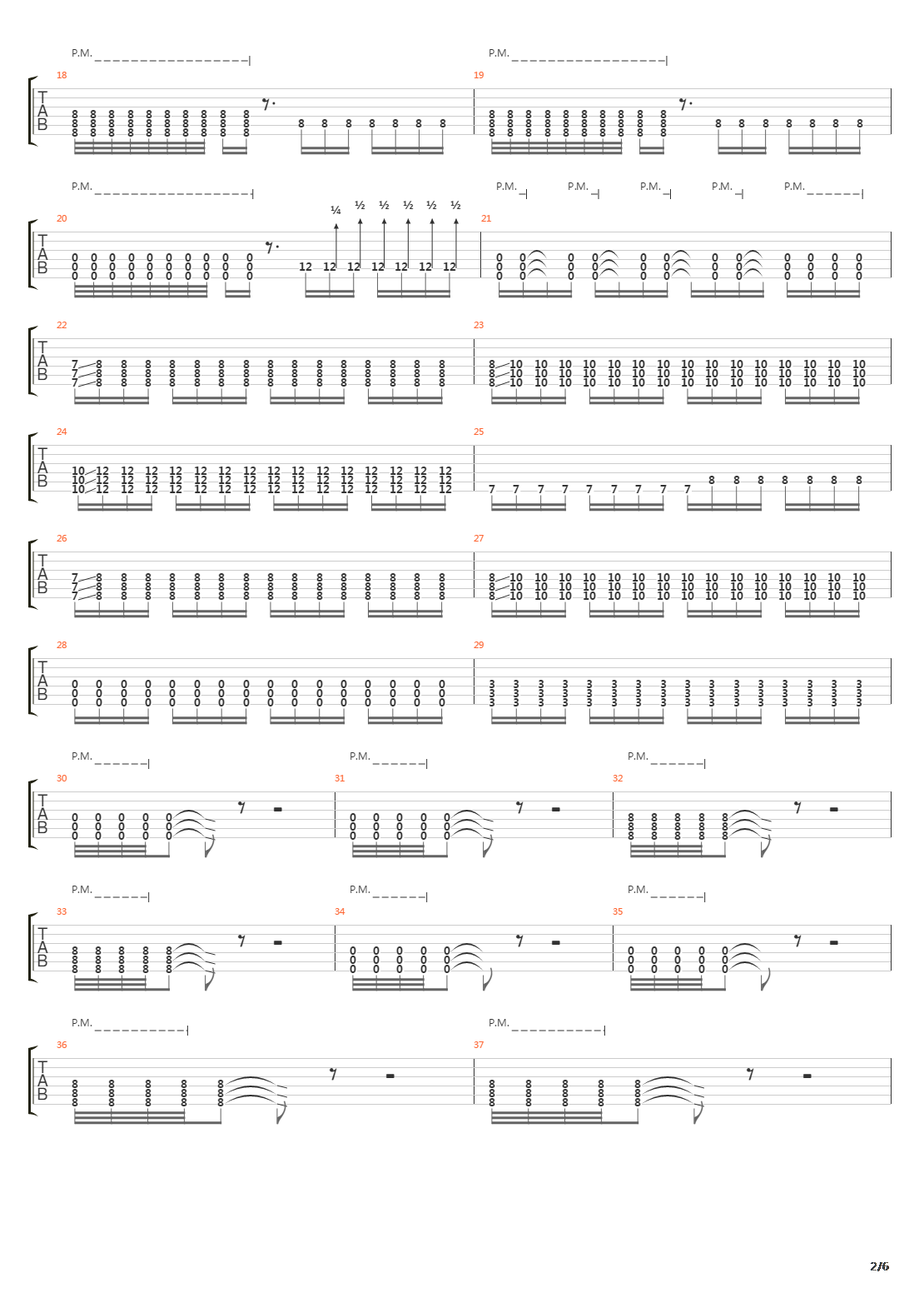 The Aftermath G3吉他谱