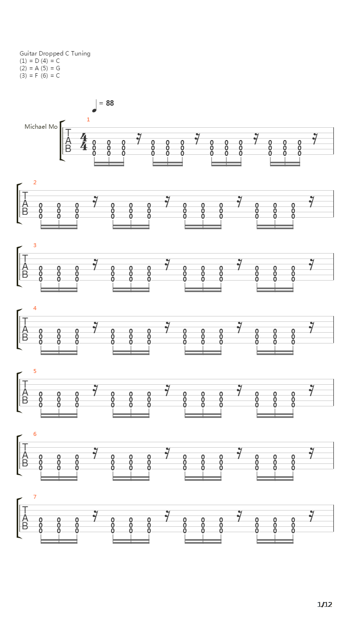 The Aftermath G3吉他谱