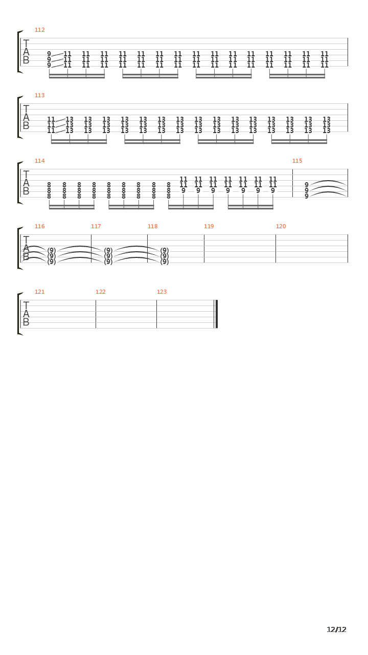 The Aftermath G3吉他谱