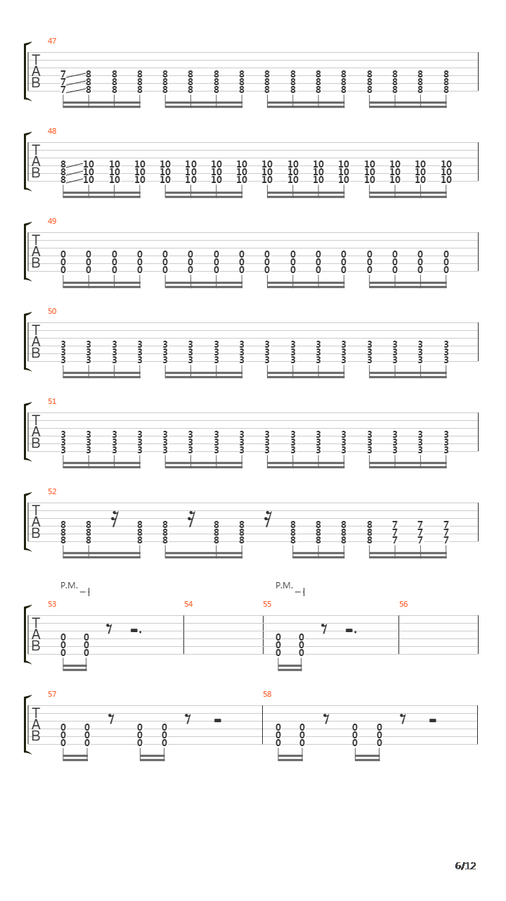 The Aftermath G3吉他谱