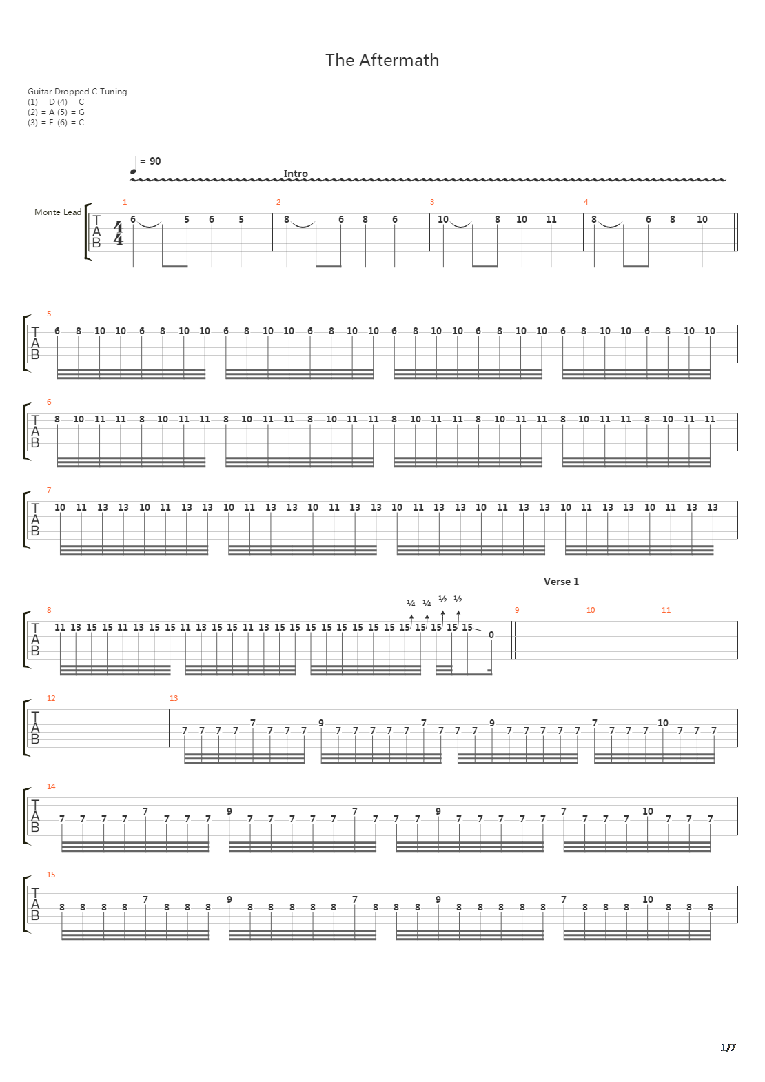 The Aftermath G3吉他谱