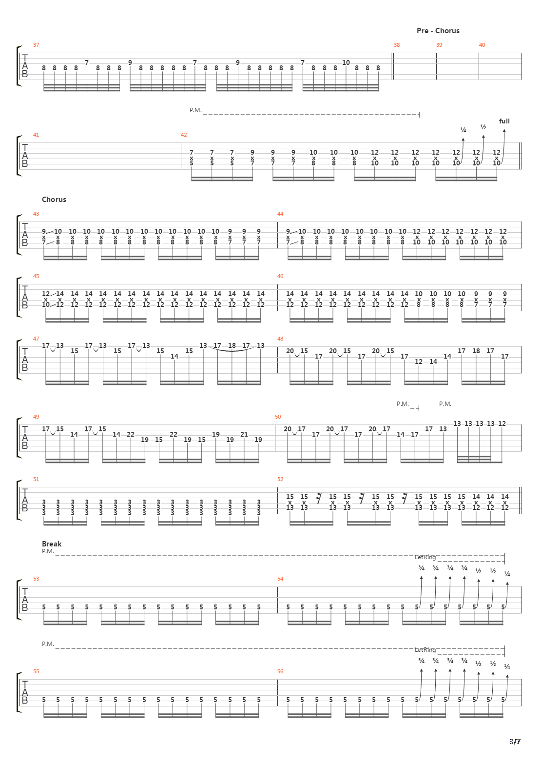 The Aftermath G3吉他谱