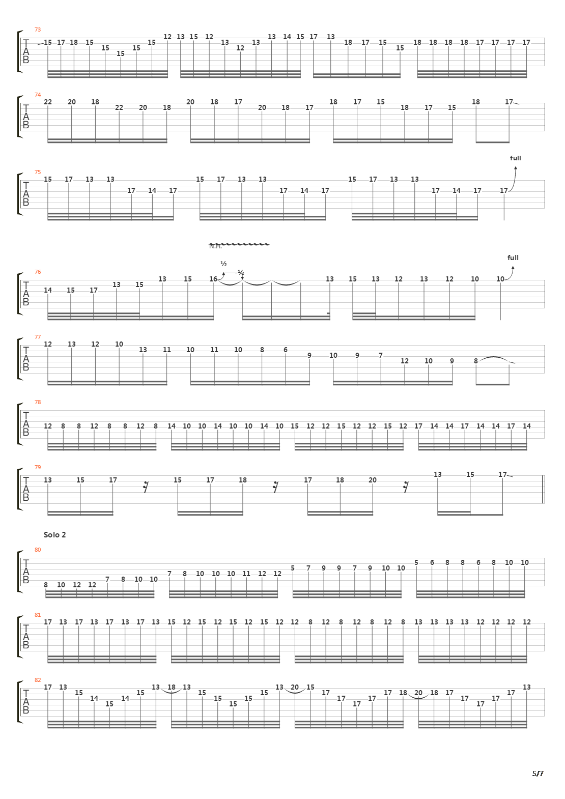 The Aftermath G3吉他谱