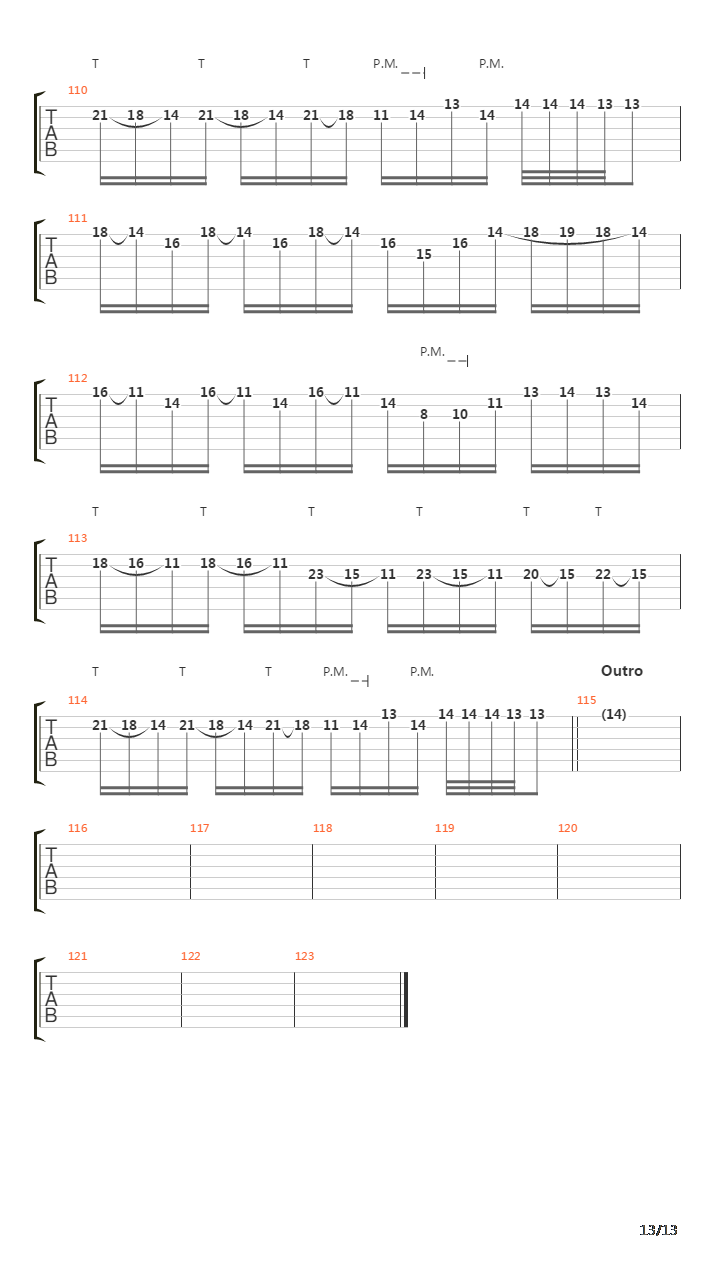 The Aftermath G3吉他谱