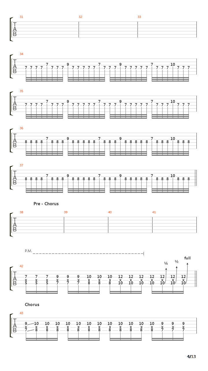 The Aftermath G3吉他谱