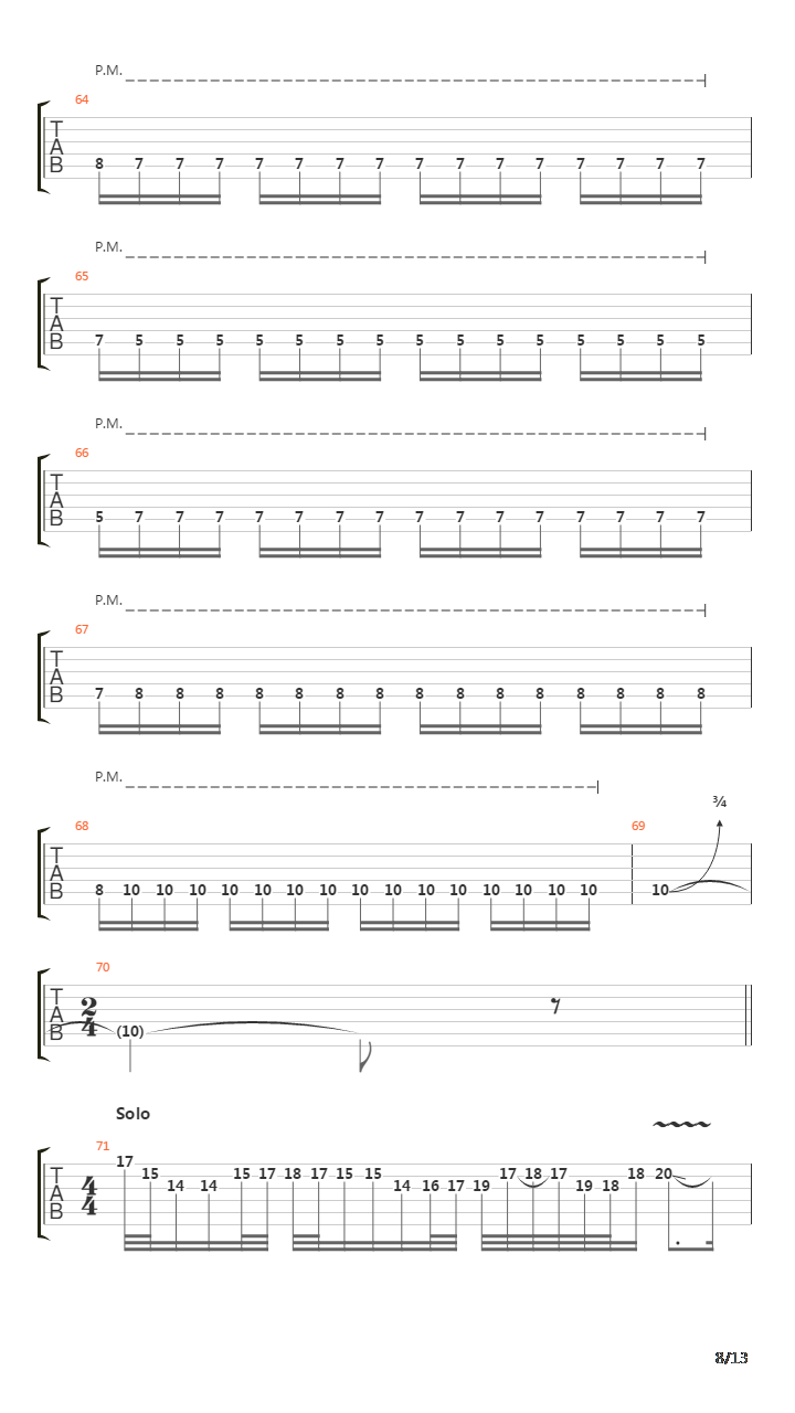 The Aftermath G3吉他谱