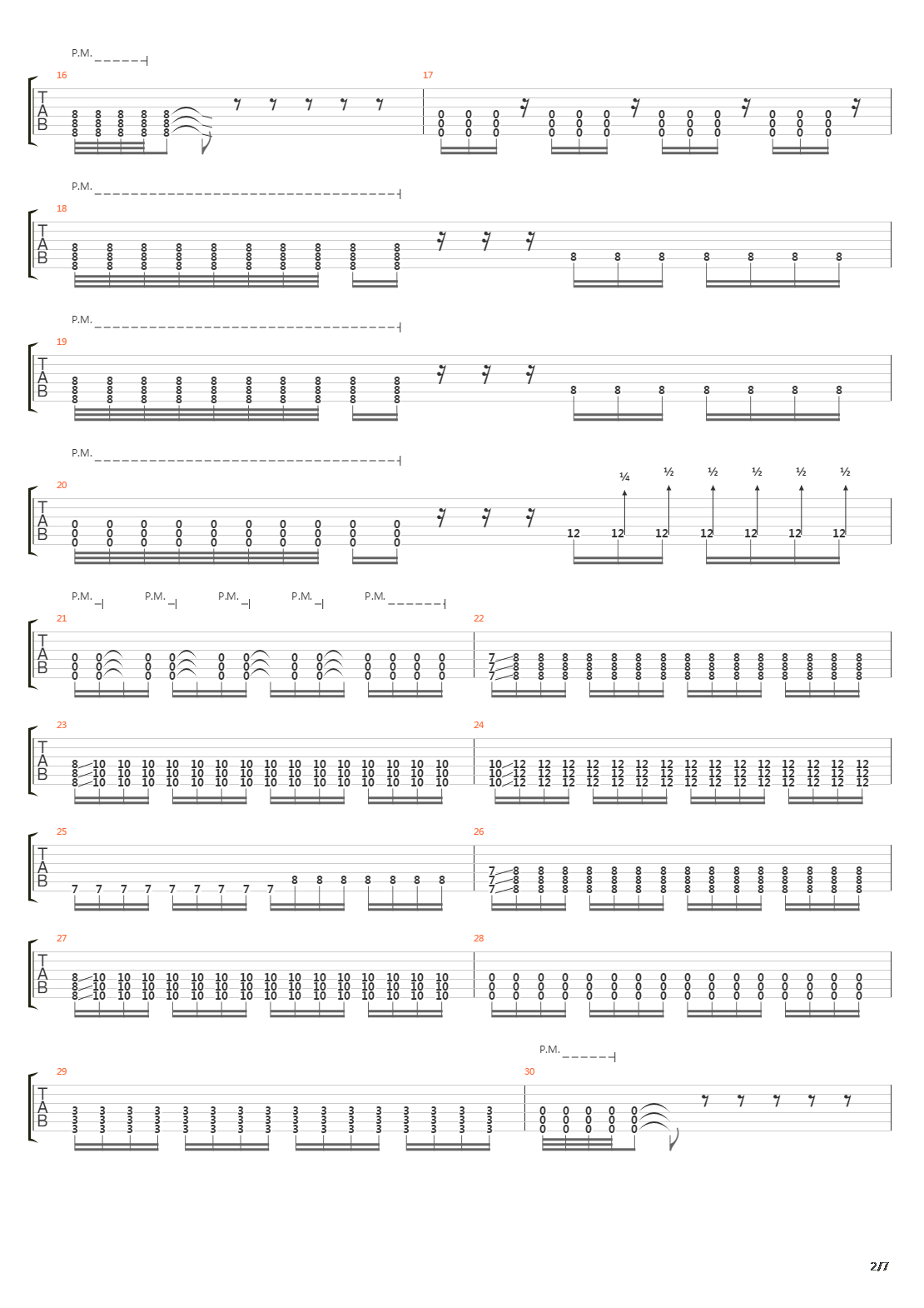 The Aftermath G3吉他谱