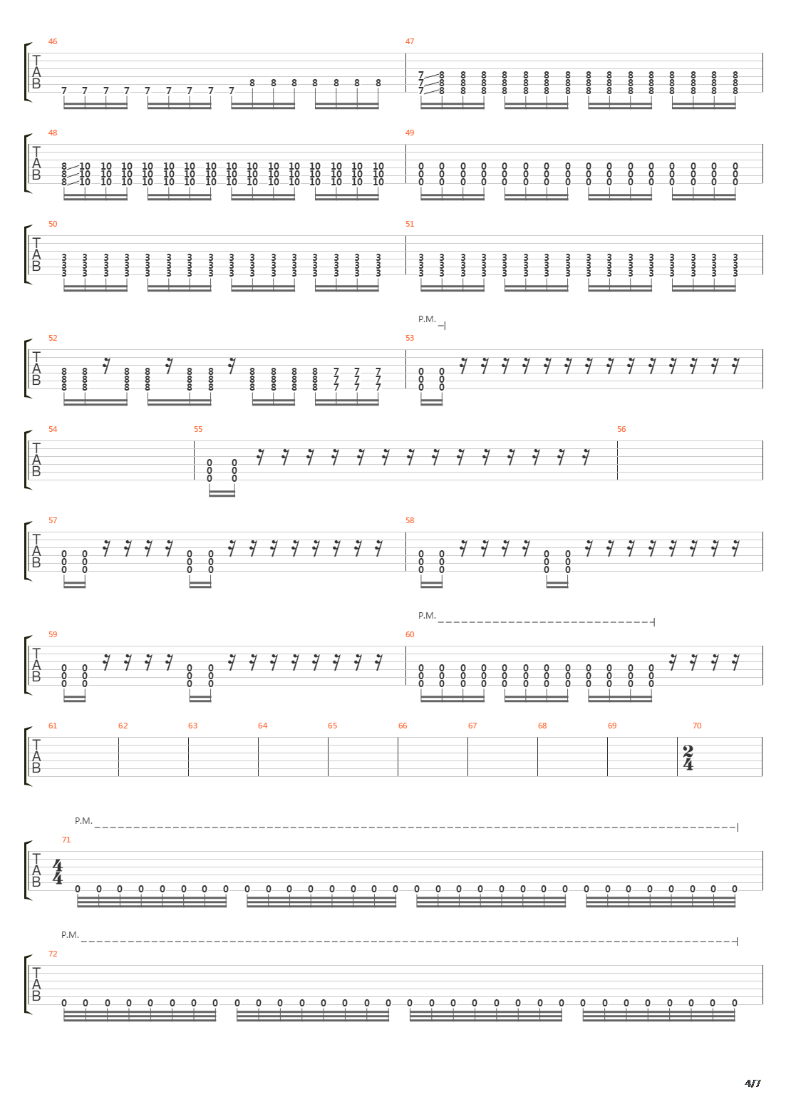 The Aftermath G3吉他谱