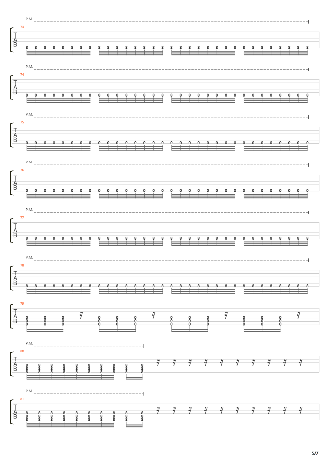 The Aftermath G3吉他谱