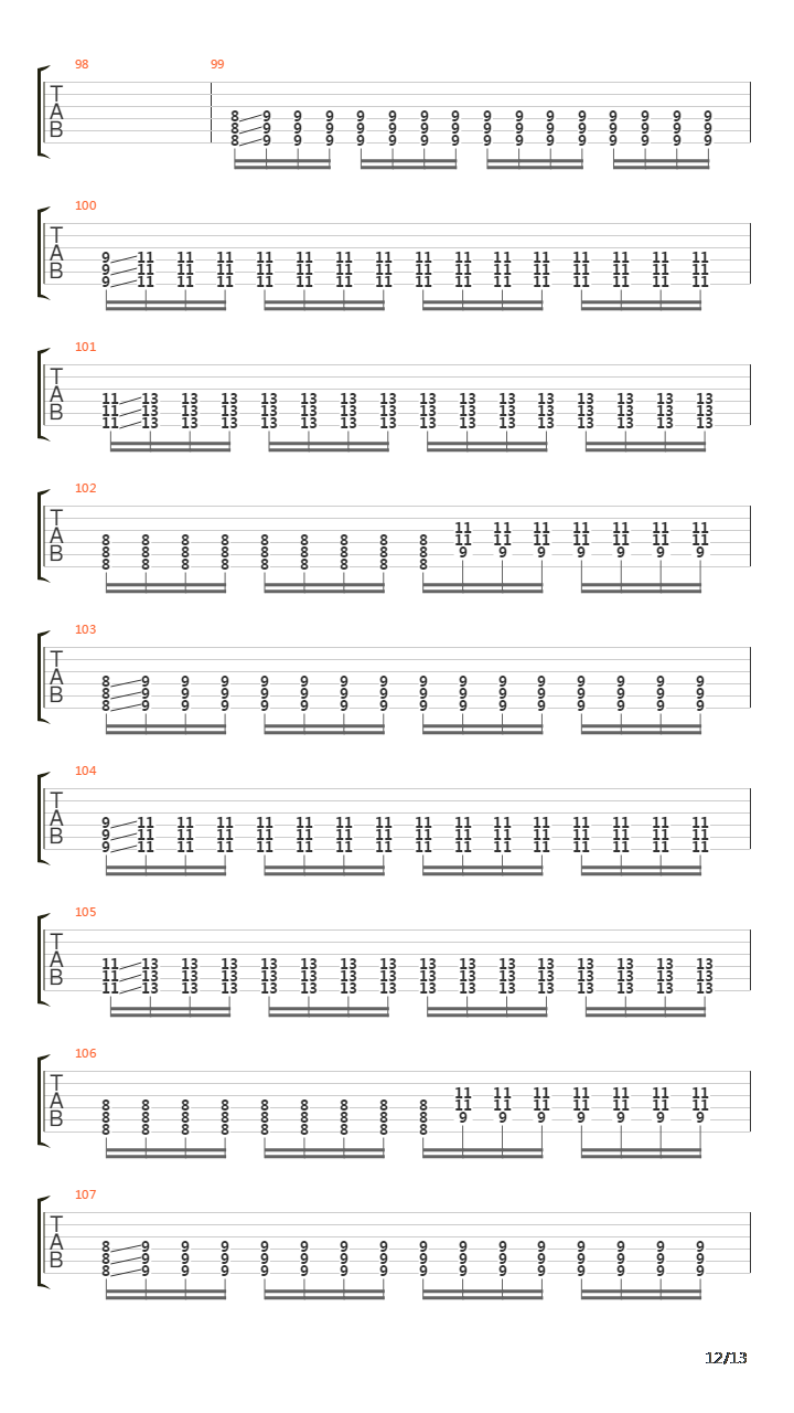 The Aftermath G3吉他谱