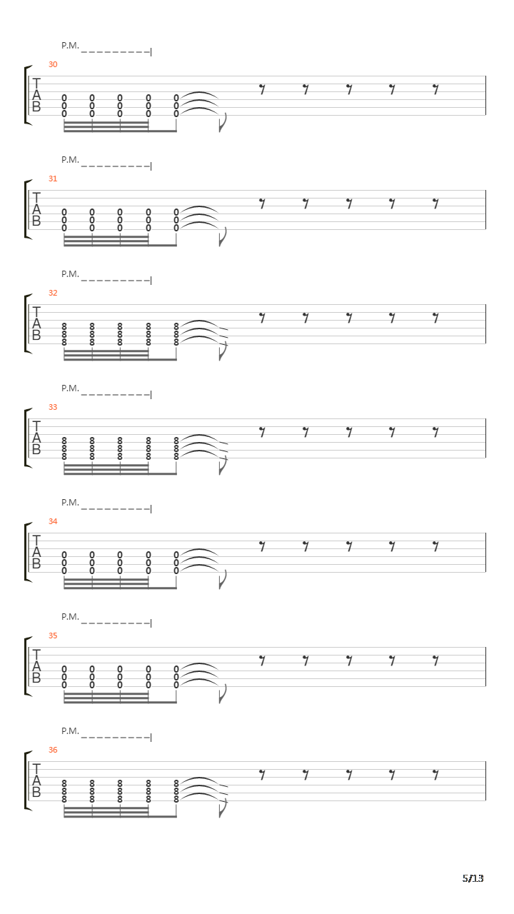 The Aftermath G3吉他谱