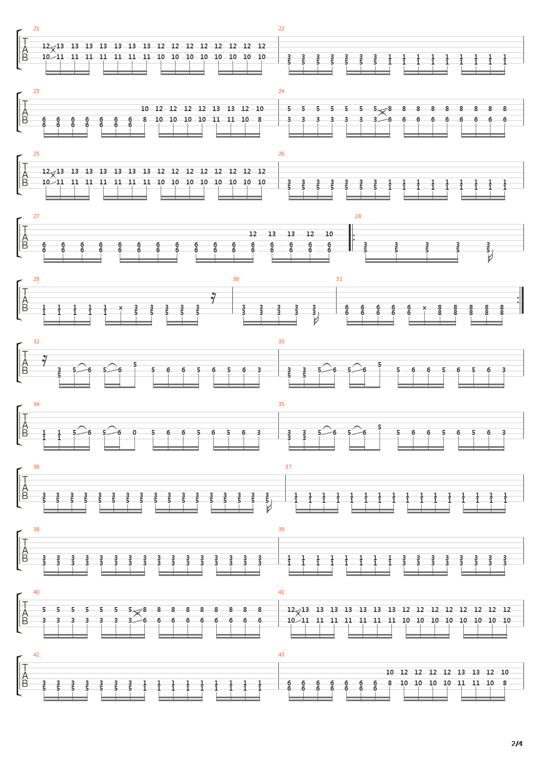 The Structure Falls吉他谱