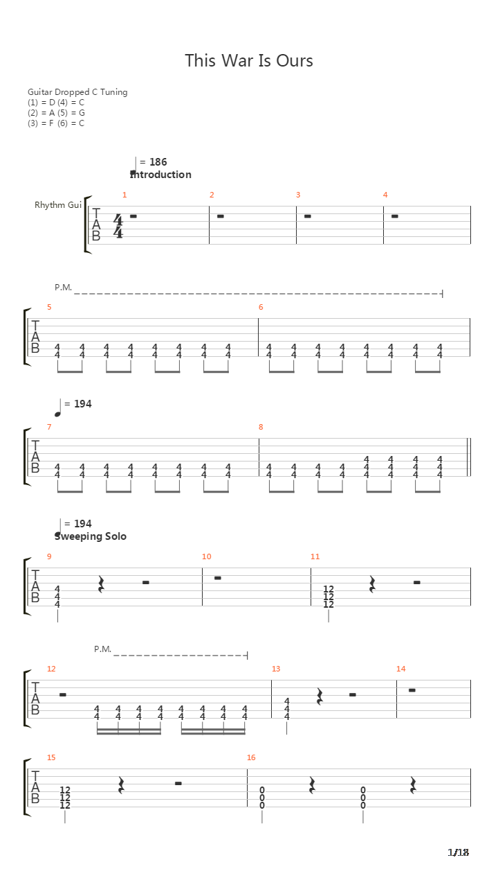This War Is Ours吉他谱