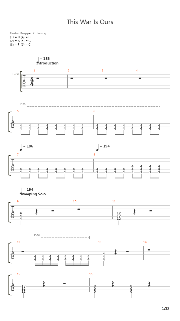 This War Is Ours吉他谱