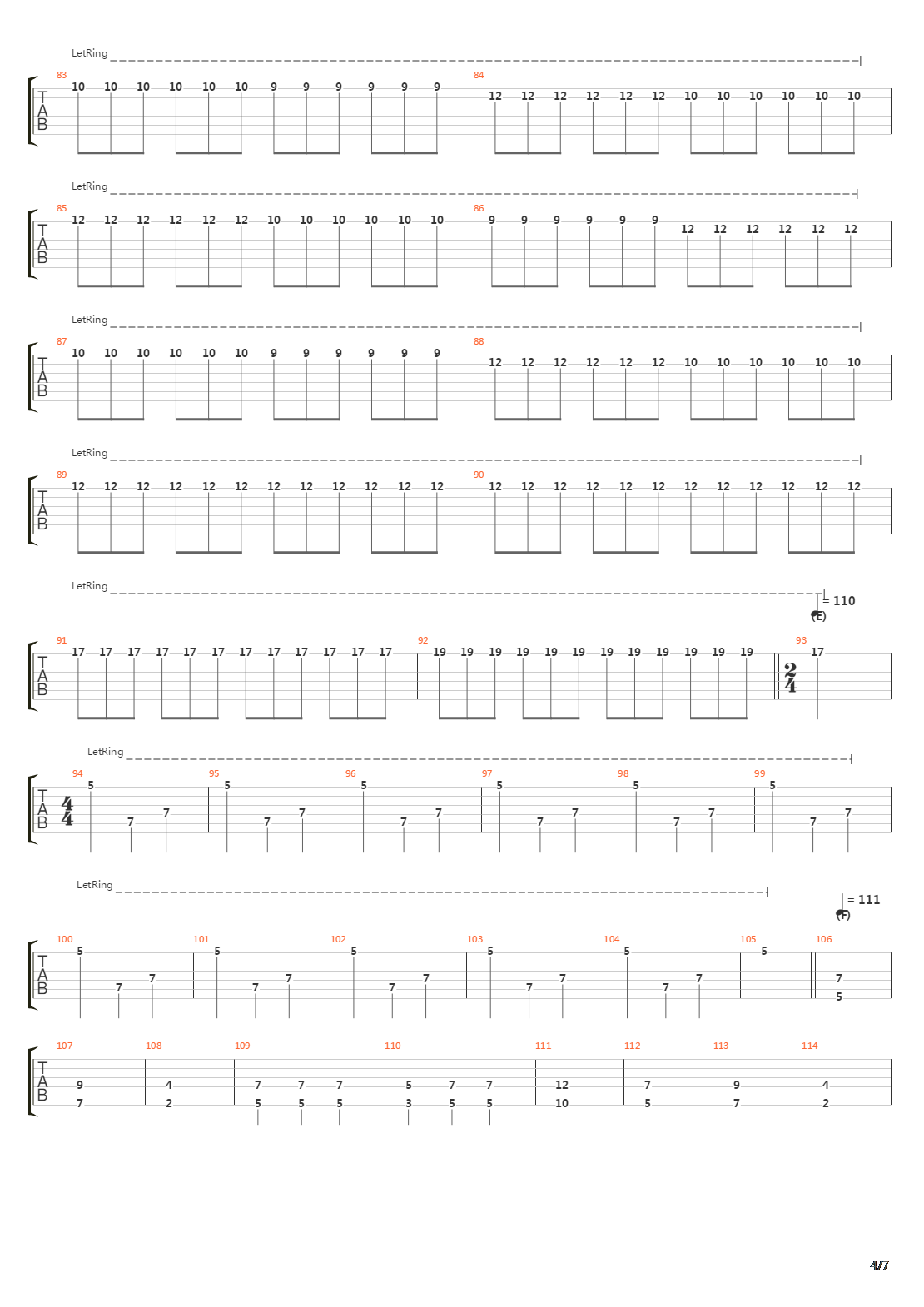 The Birth And Death Of The Day吉他谱