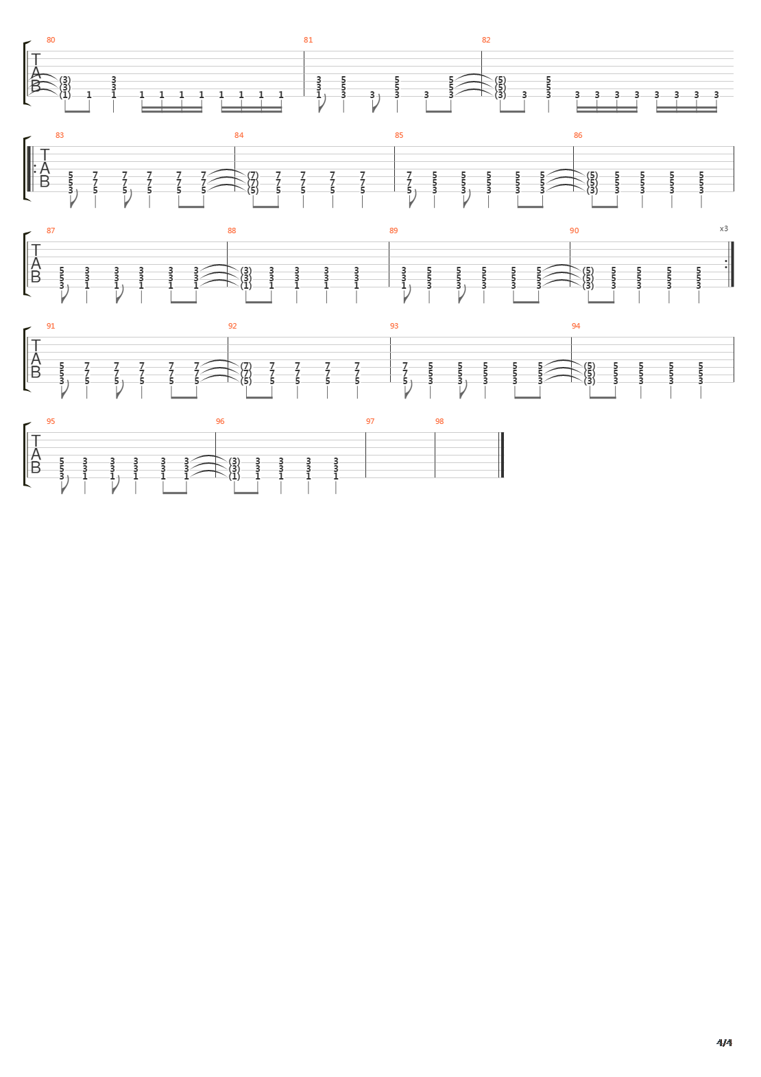 Archetype吉他谱