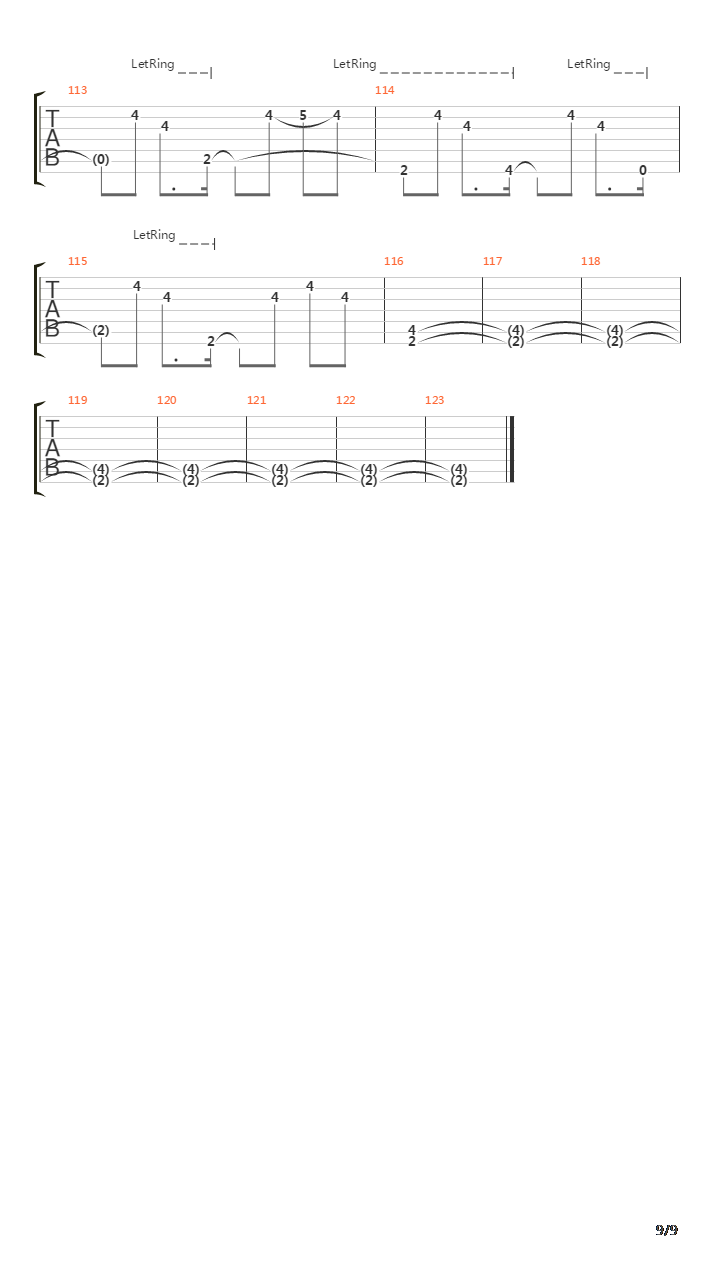 Descent吉他谱