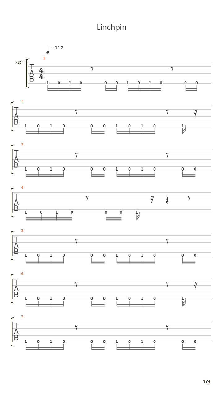 Linchpin吉他谱