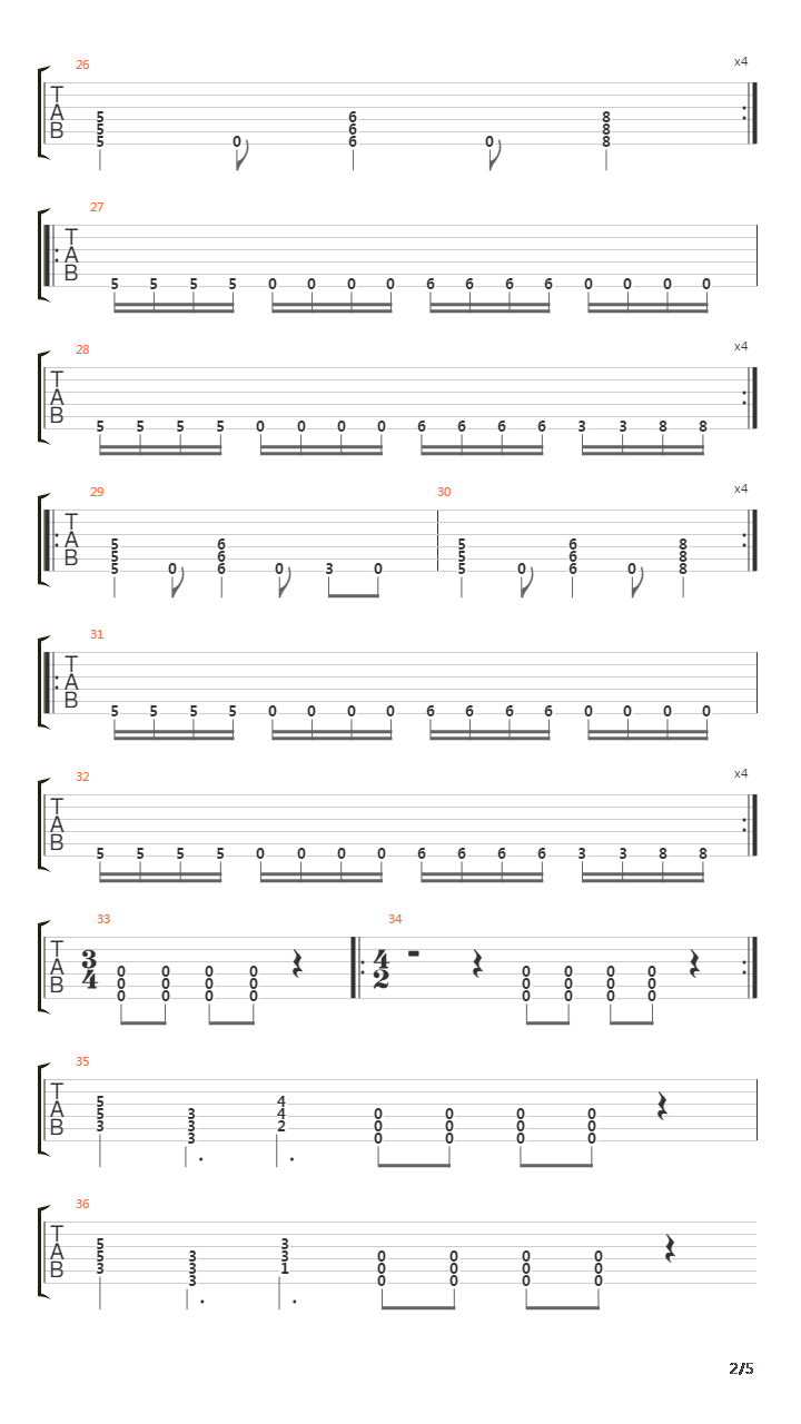 Martyr吉他谱