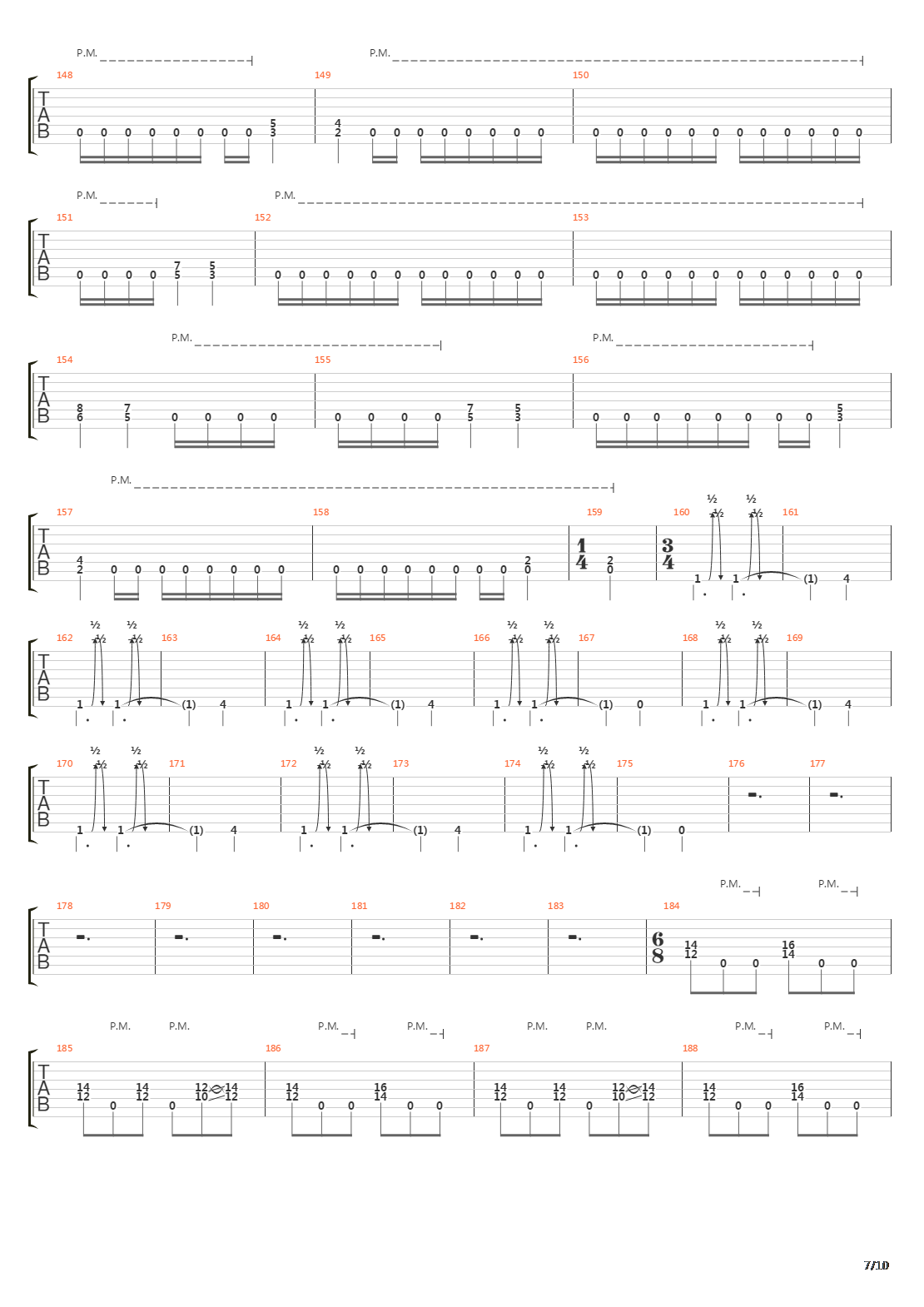 Mechanize吉他谱