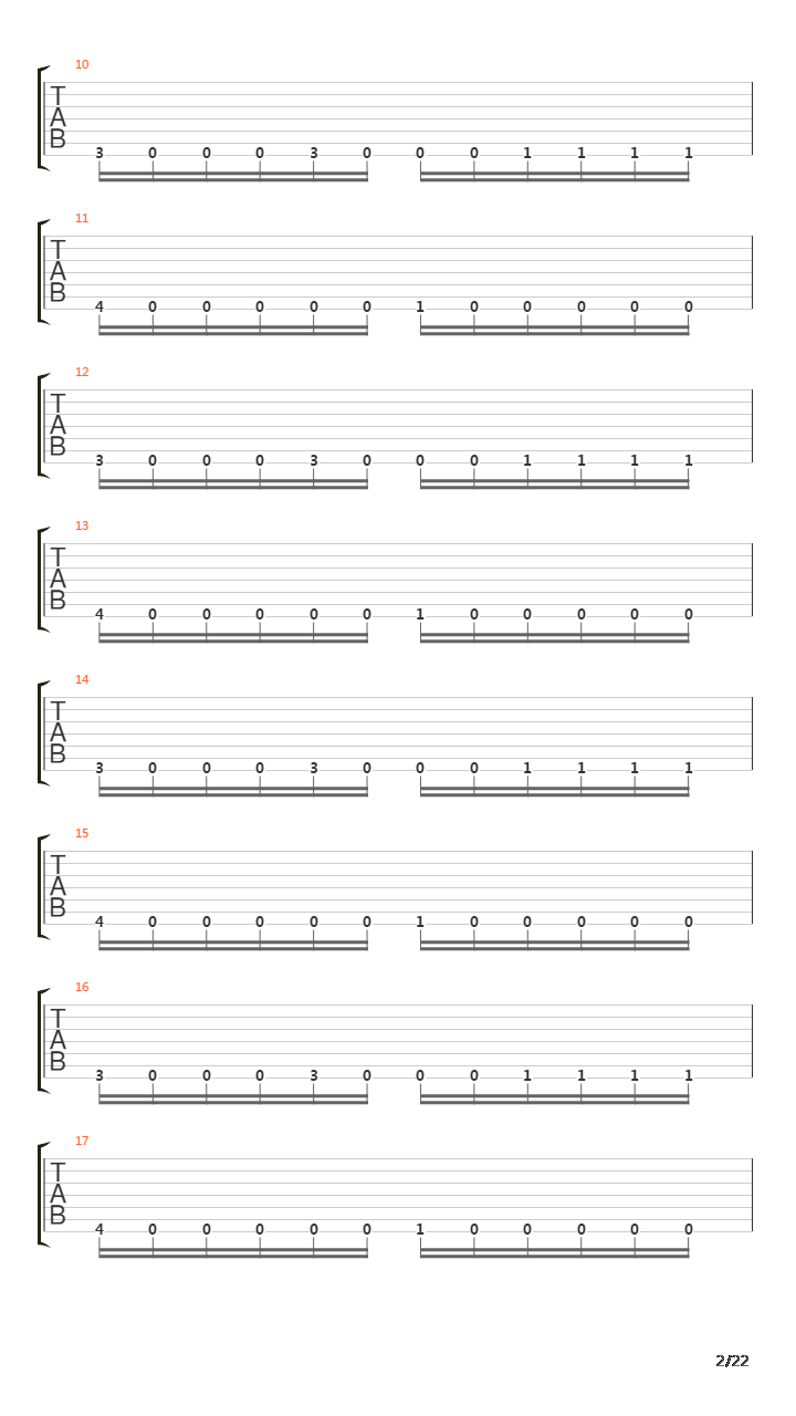 Mechanize吉他谱