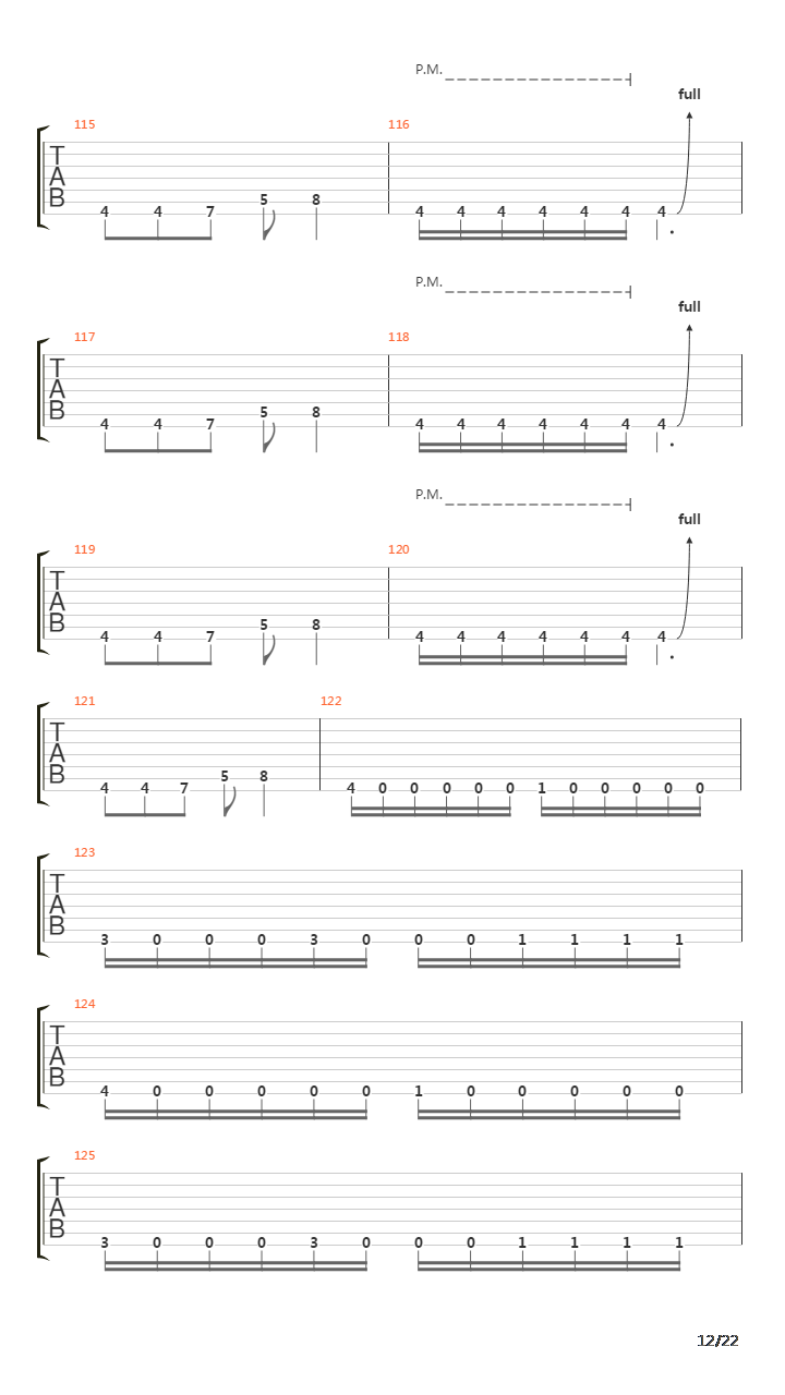 Mechanize吉他谱