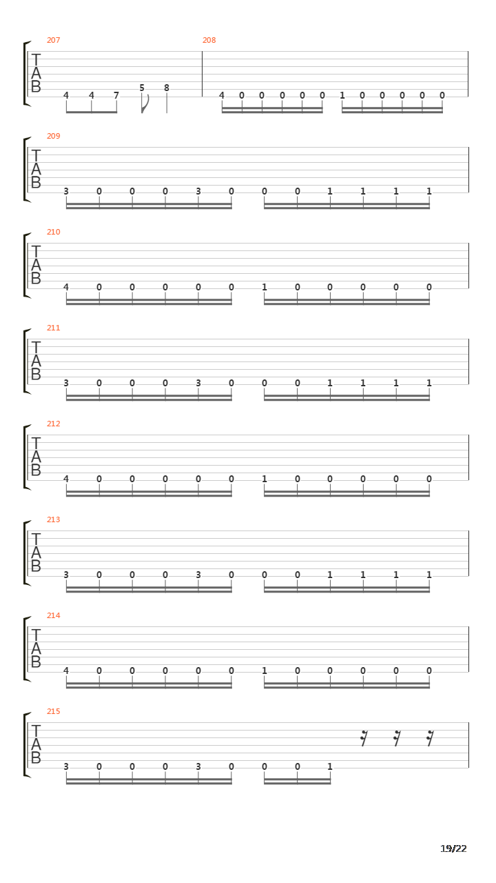 Mechanize吉他谱