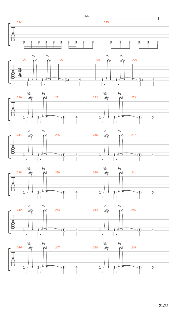 Mechanize吉他谱