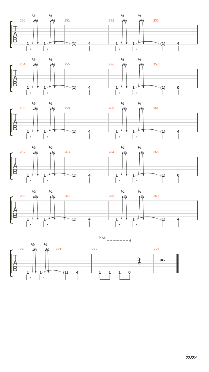 Mechanize吉他谱