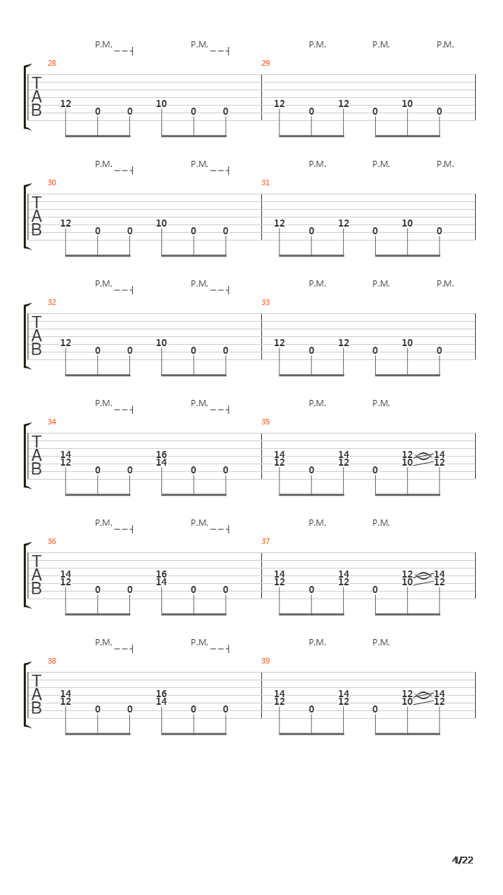 Mechanize吉他谱