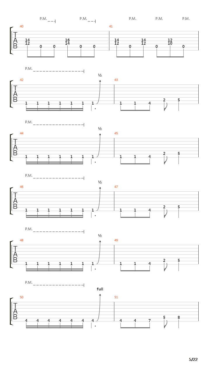 Mechanize吉他谱