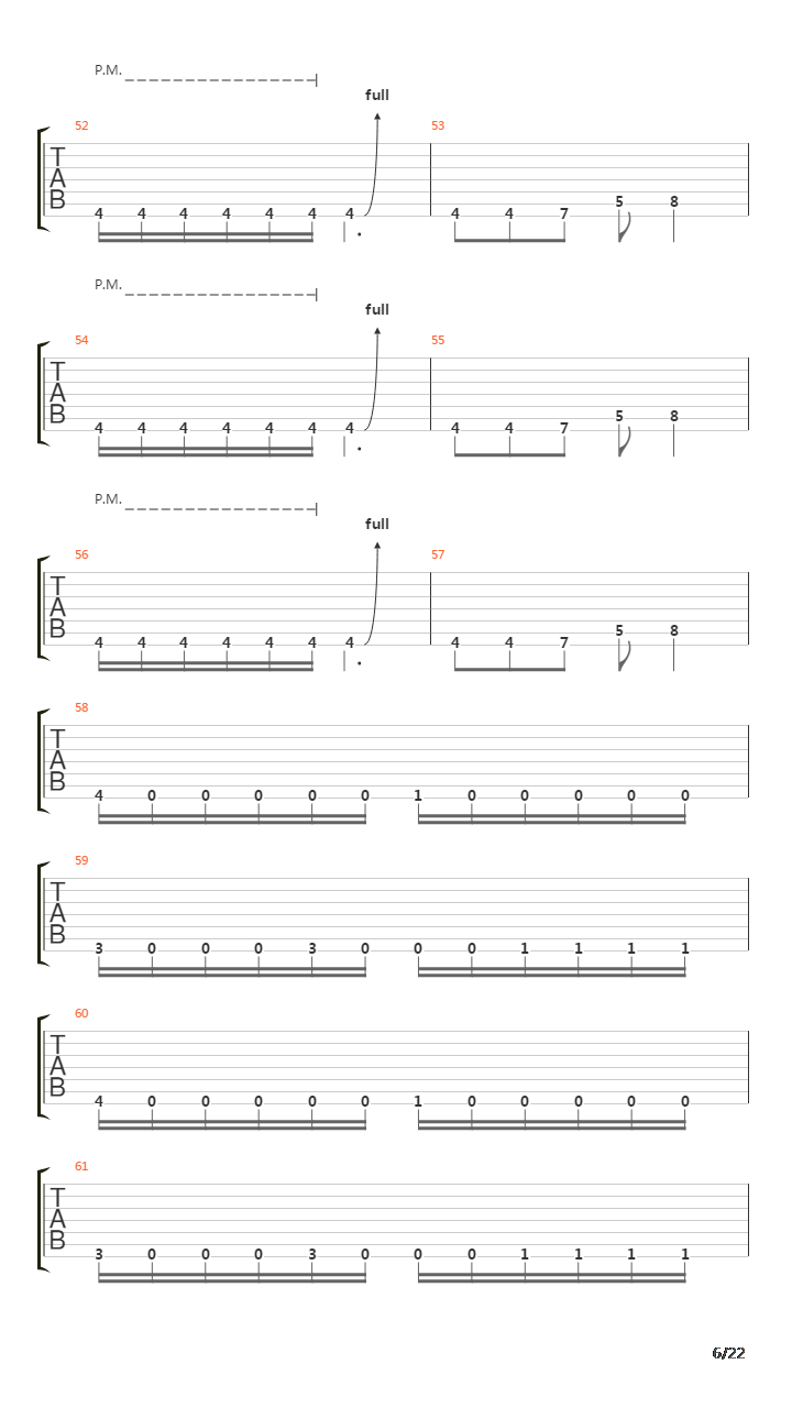 Mechanize吉他谱