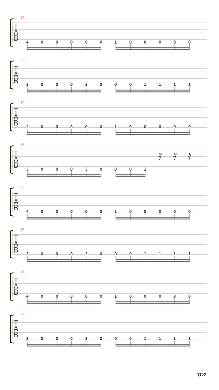 Mechanize吉他谱