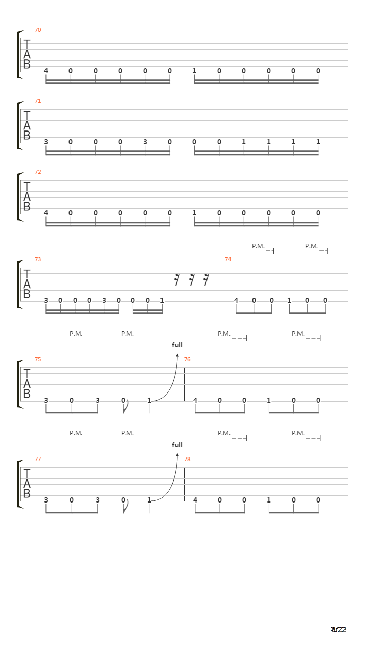 Mechanize吉他谱