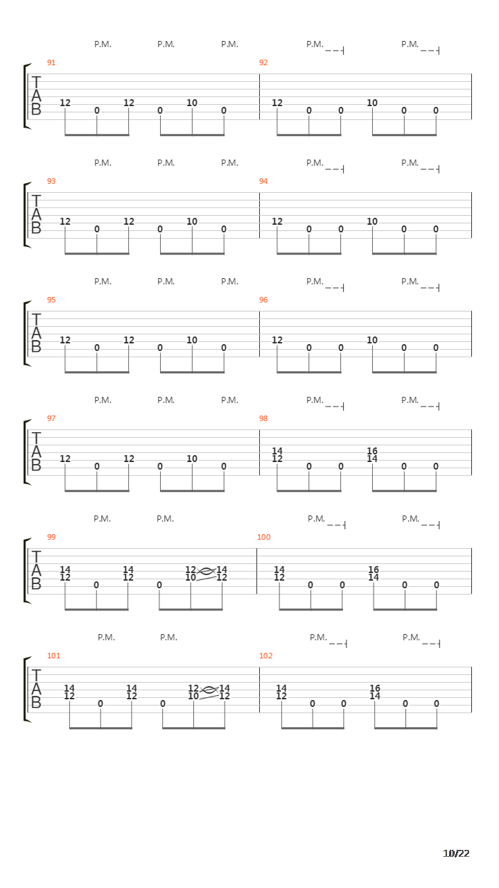 Mechanize吉他谱