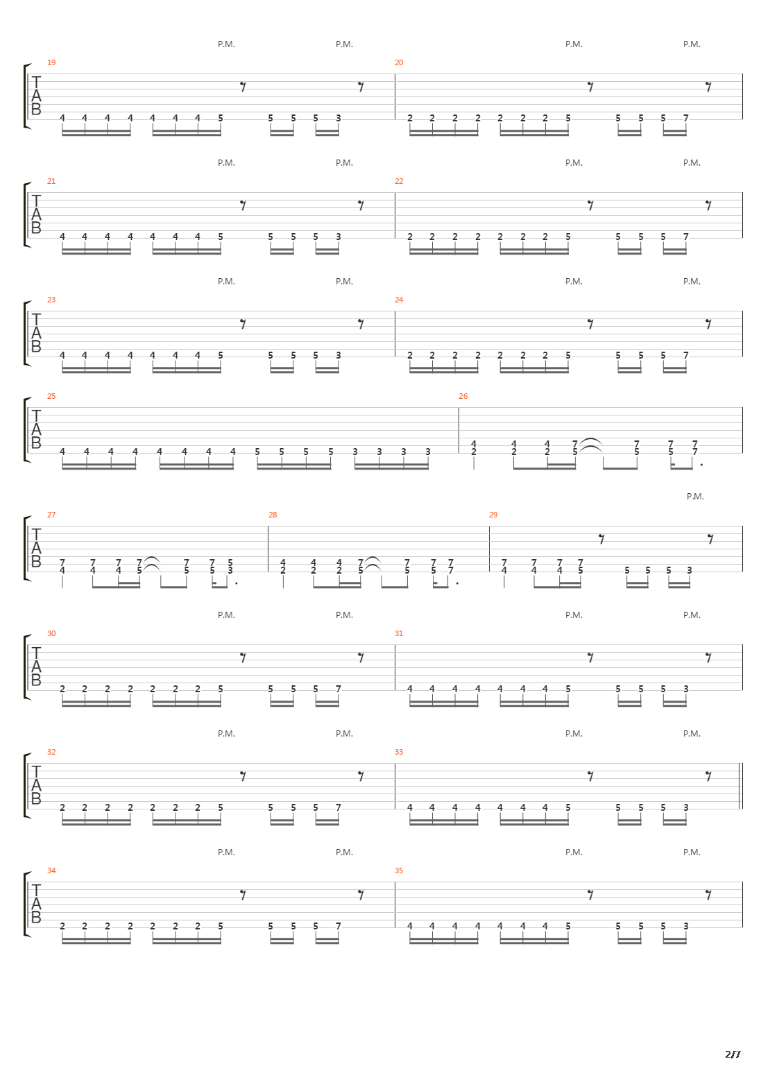 Replica吉他谱