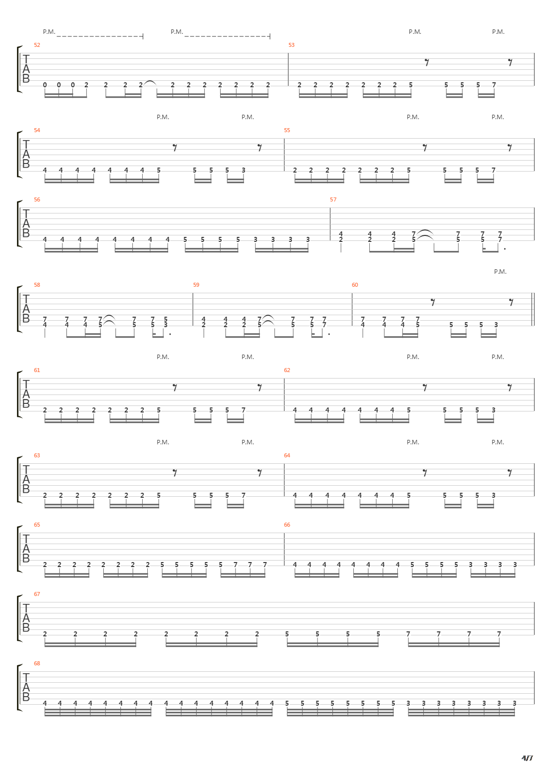 Replica吉他谱