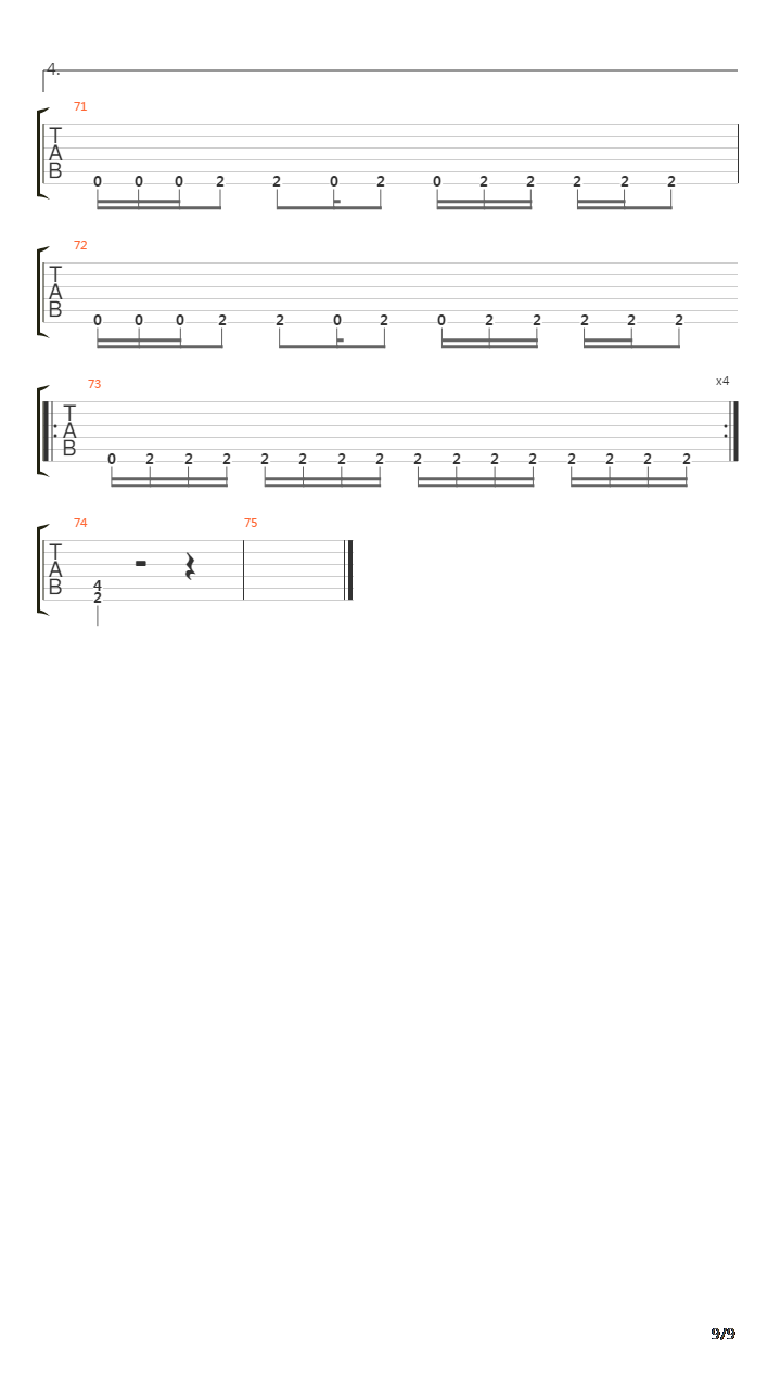 Replica吉他谱