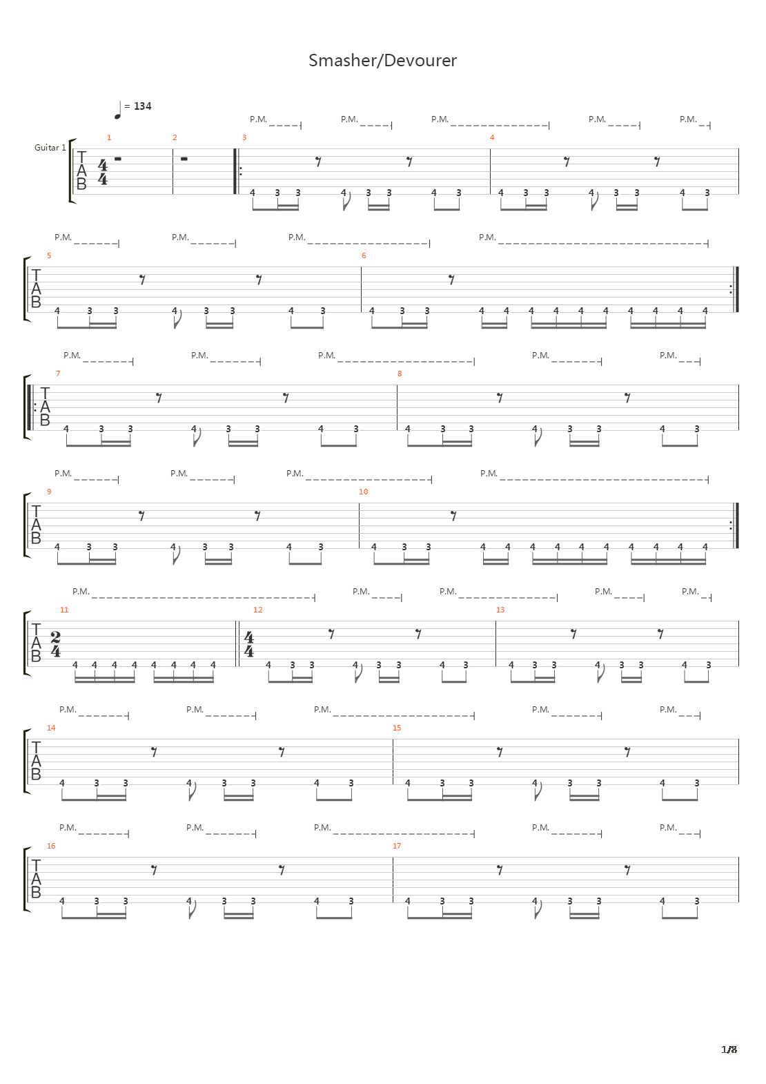 Smasher Devourer吉他谱