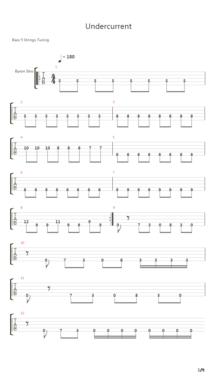 Undercurrent吉他谱