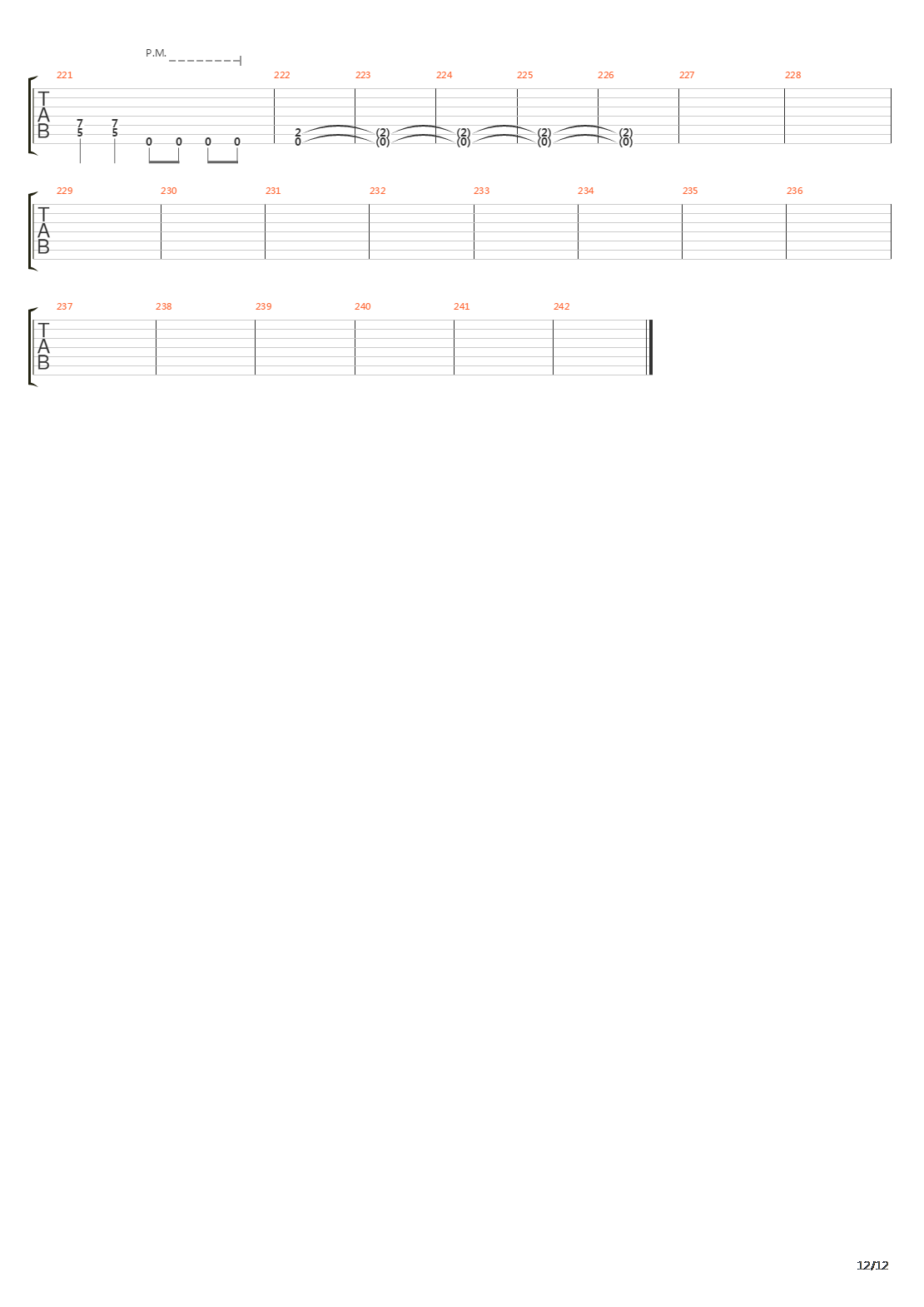 Zero Signal吉他谱